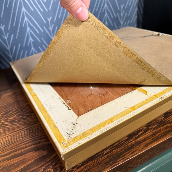 Vintage 3D Santa by Chimney Framed Christmas Decor Textured Relief Wall Art - Picture 6 of 13